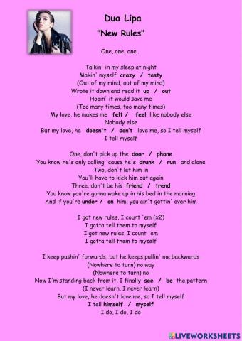 New Rules - Dua Lipa