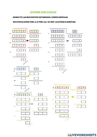 Dividir por partes