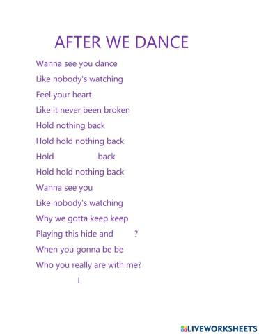 After we dance-Alex Hoyer