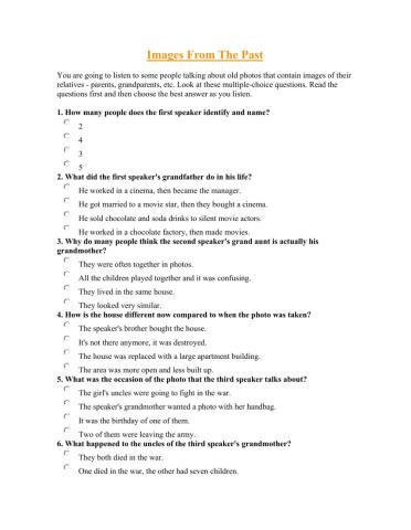 Past simple Listening