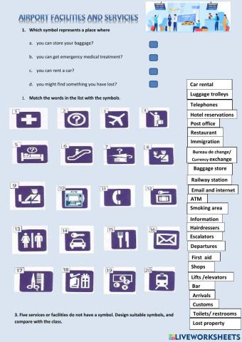 Airport facilities and servicies