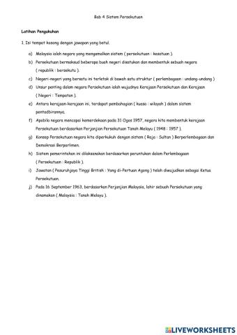 B4T5 Sistem Persekutuan