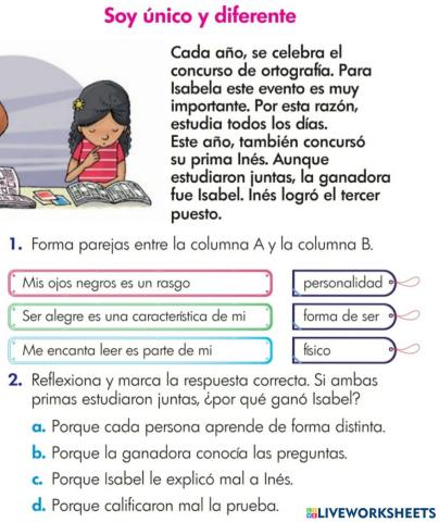 Soy unico y diferente