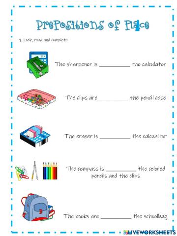 Prepositions of place