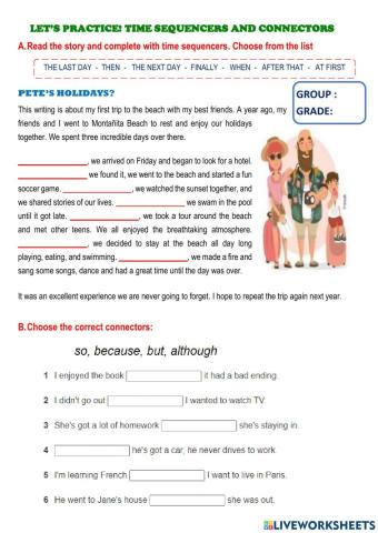 Time sequencers and connectors