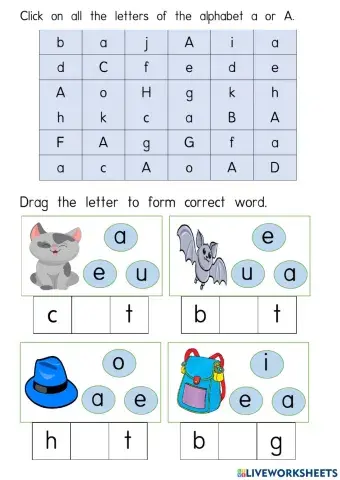 Unit 1: Alphabet a