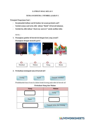 Soal Tema 8 Subtema 1 Pembelajaran 1