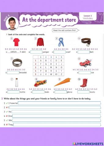 At the department store