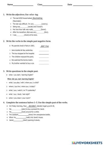 Quimestral test 2 - 8th Grade