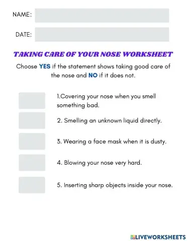 Taking Care of Your Nose