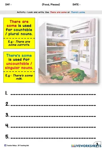 Food, Please (Write based on pictures)