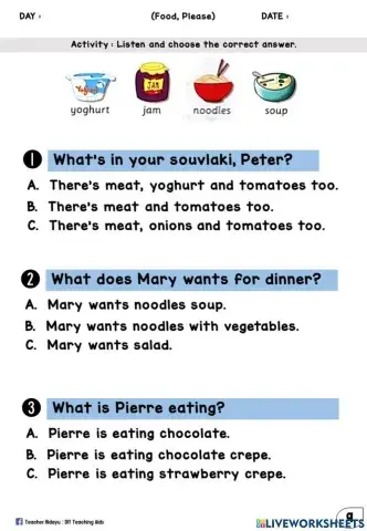 Food, Please (Choose)