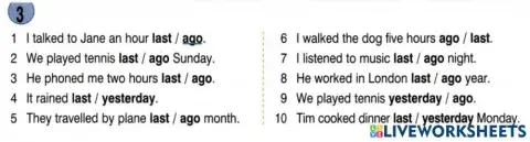 Past simple regular verb nru2-3