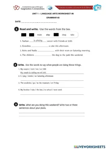 Present Progressive for Future