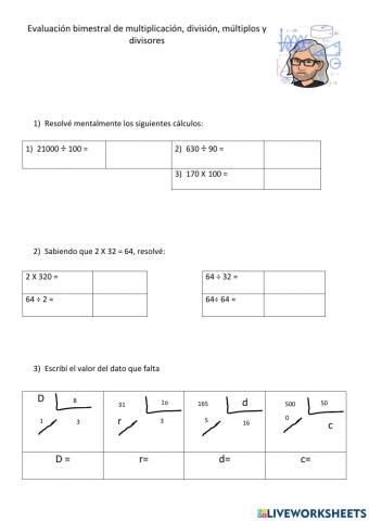Cálculos combinados