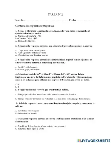 Impacto de la conquista española en américa