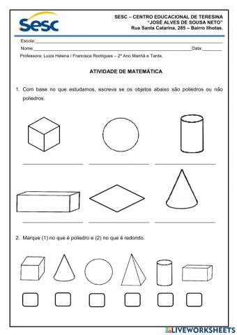Atividade de geometria