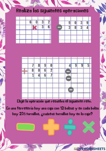 Operaciones básicas