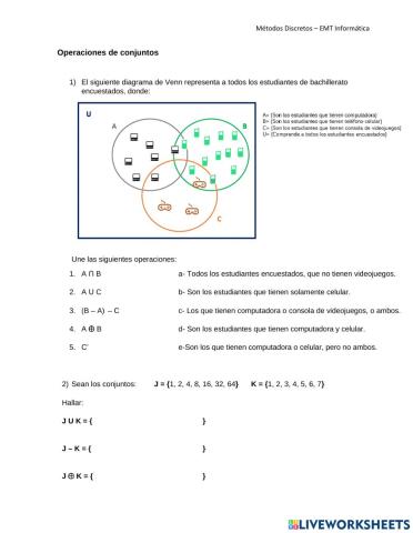 Operaciones de conjuntos