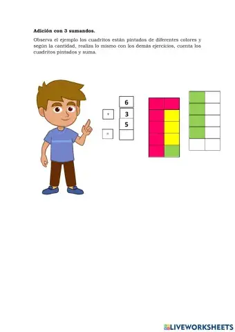 Adiciones con tres sumandos