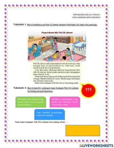 Perpustakaan mini pak cik lokman