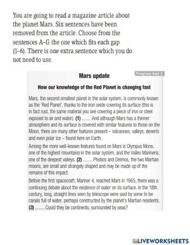 Reading Practice FCE