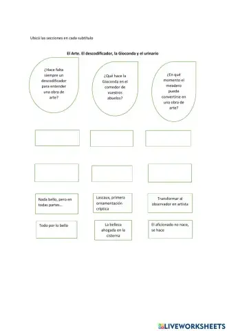 Organización de capítulo