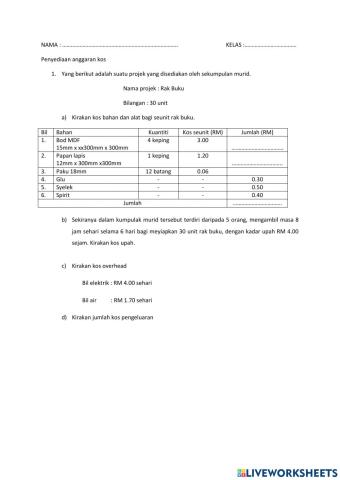 BAB 2 PENGIRAAN KOS PENGURUSAN PROJEK