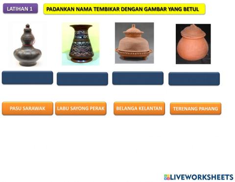 Seni t2: latihan jenis jenis tembikar
