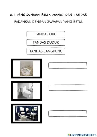 2.1 Penggunaan Bilik Mandi dan Tandas