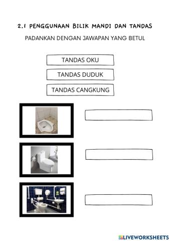 2.1 Penggunaan Bilik Mandi dan Tandas