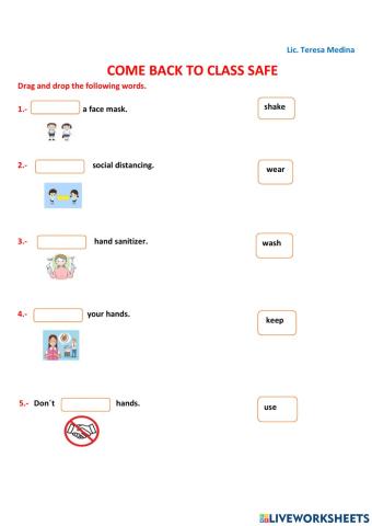 Come back to school safe.