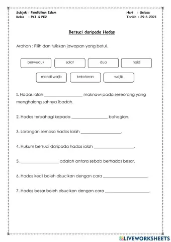 Bersuci daripada hadas