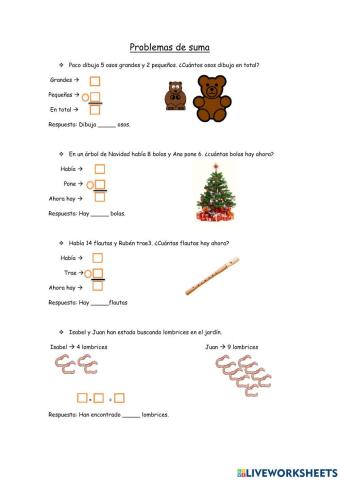 Problemas de suma