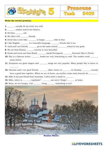 Spotlight 5 Task 5409