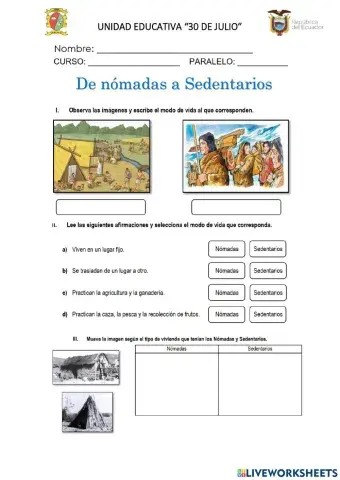 Nomadas y sedentarios
