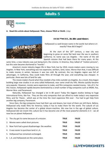 Adults 5 WRITTEN EXAM