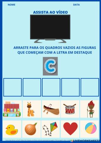 Letra c - método fônico