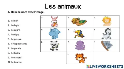 Les animaux