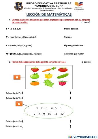 Lecciòn de matemàticas