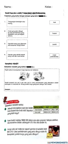 Matematik T6 - Wang - Aset, Liabiliti, Faedah & Cukai Perkhidmatan
