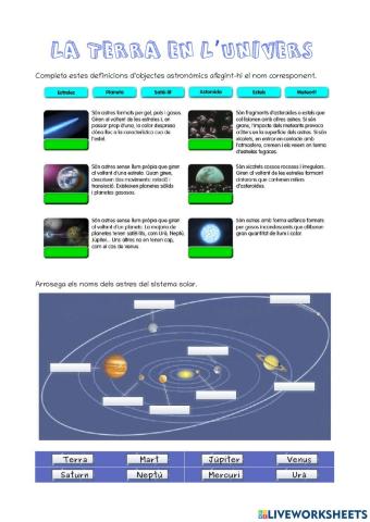 La Terra en l'Univers