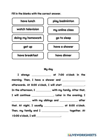 Every day Activities