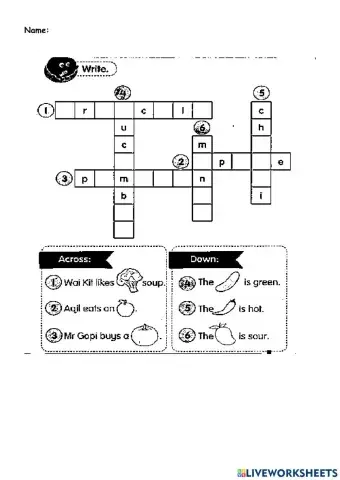 Crossword puzzle