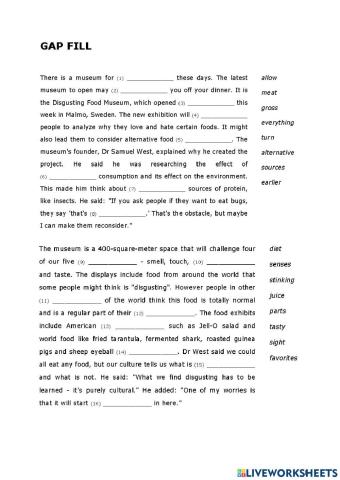 Disgusting Food Museum - listening 5