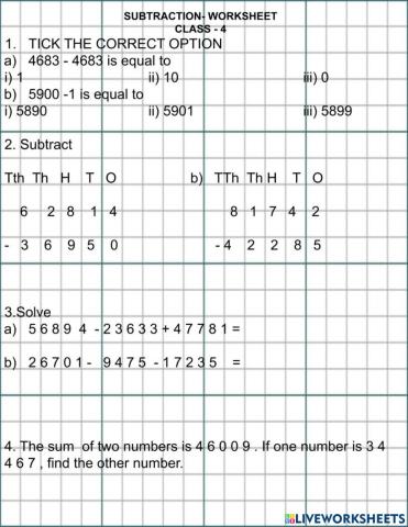 Subtraction