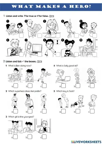 What makes a hero? test