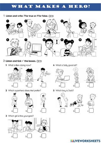 What makes a hero? test