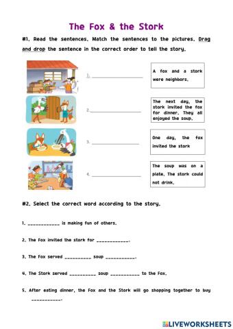 Special Lesson: the fox and the stork