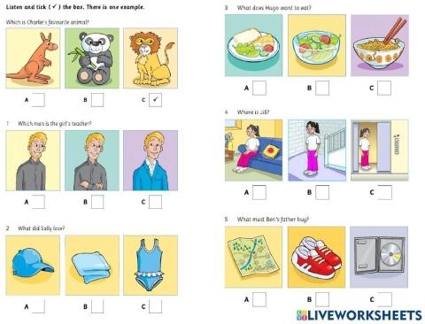 4th KIDS A -  Mid Year Revision (Listening -2)